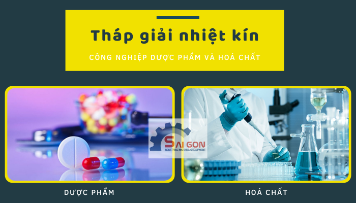 Tháp giải nhiệt kín trong nhà máy dược phẩm và hoá chất