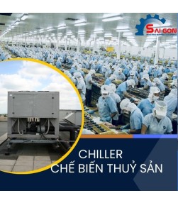 Máy chiller làm lạnh nước cho ngành chế biến thuỷ sản