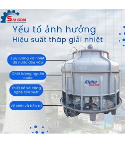 Các yếu tố ảnh hưởng đến hiệu suất của tháp giải nhiệt