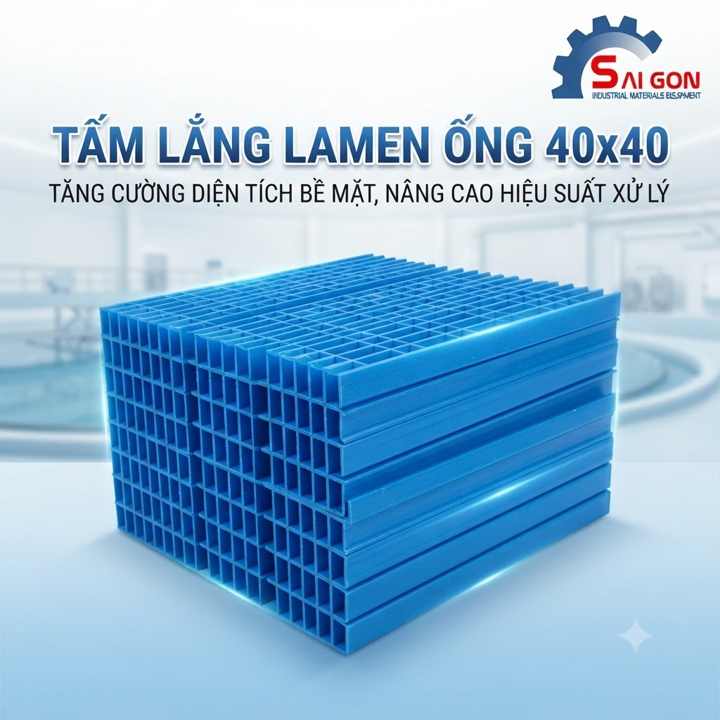 Tấm lắng lamen ống 40x40 lamela chất lượng cao thiết bị công nghiệp Sài Gòn