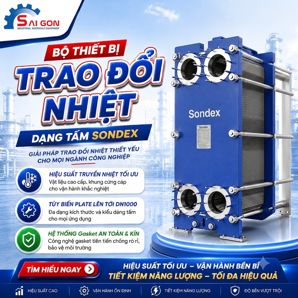 bộ trao đổi nhiệt sondex dạng tấm