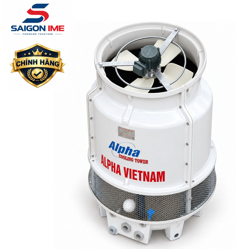 tháp giải nhiệt nước alpha 15rt loại tròn chính hãng