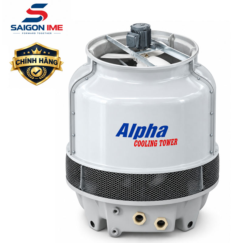 tháp giải nhiệt alpha 25RT loại tròn chính hãng alpha tại công ty cổ phần vật tư thiết bị công nghiệp sài gòn