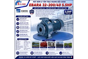 Máy bơm ly tâm trục ngang Ebara 32-200/4.0 5.5HP