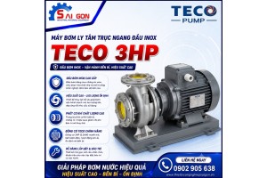 Máy bơm ly tâm đầu inox Teco 3HP