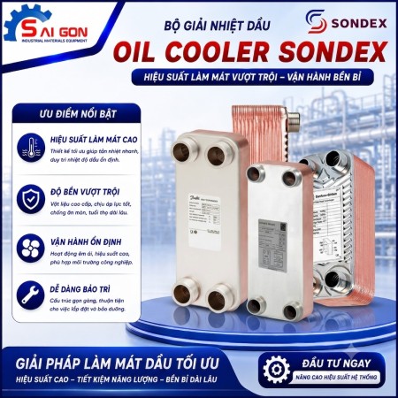 Bộ làm mát dầu oil cooler sondex