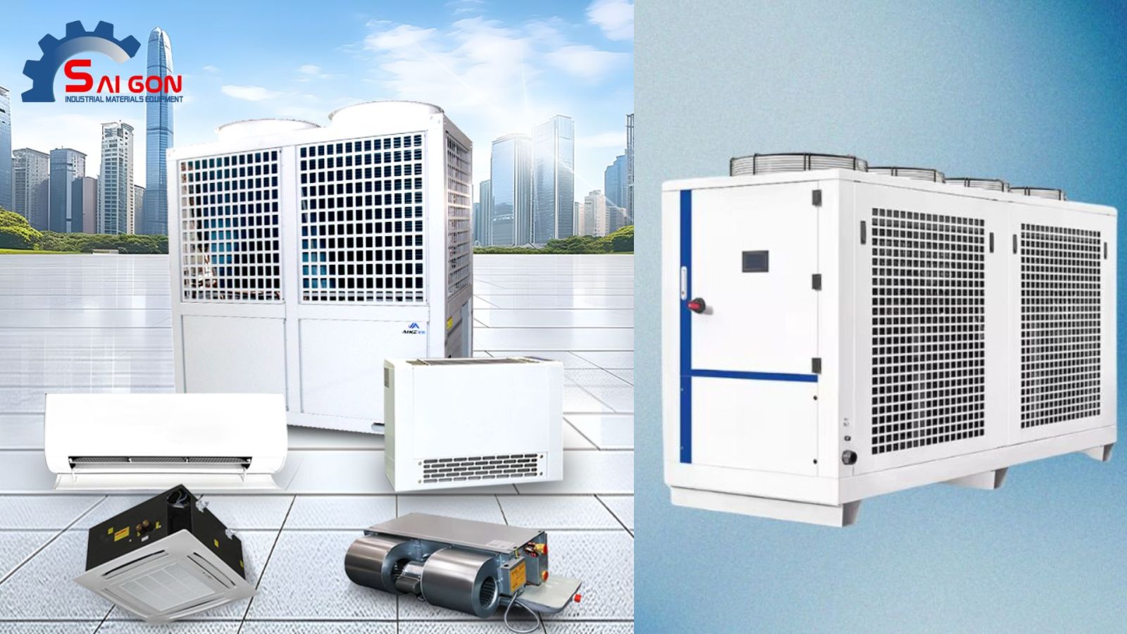 Hệ thống Chiller l&agrave;m m&aacute;t hiện đại