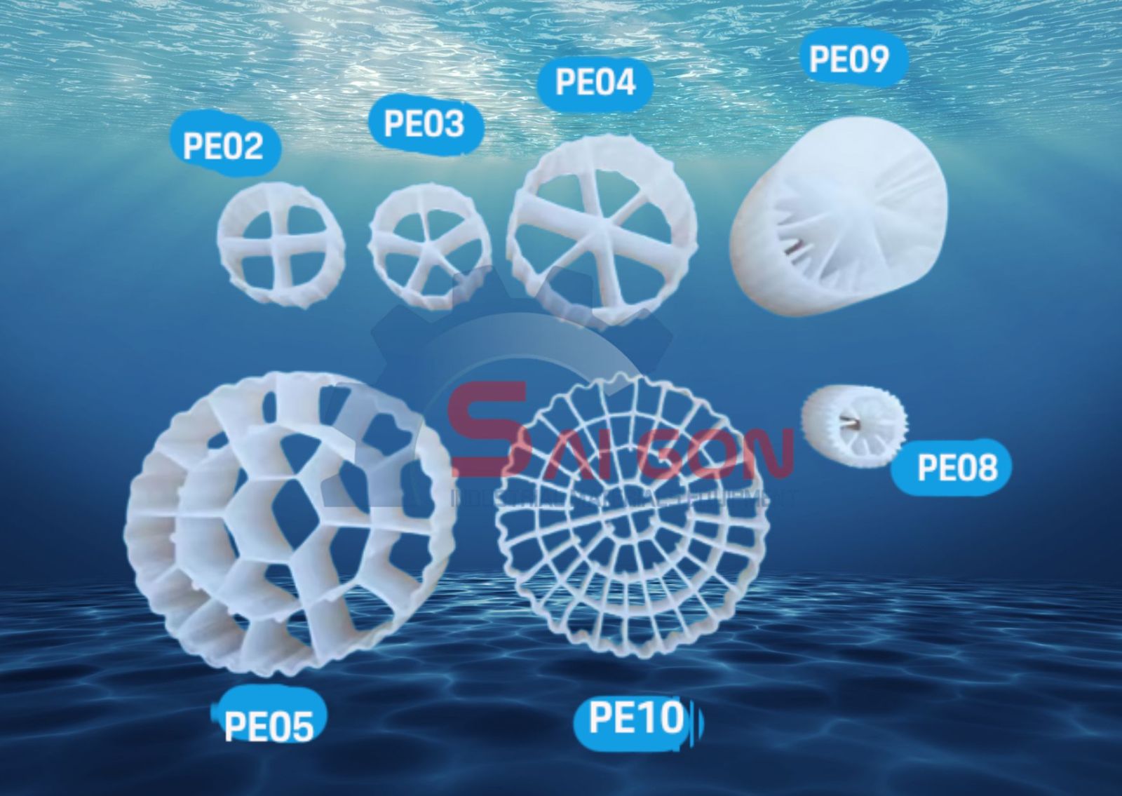 Gi&aacute; thể vi sinh MBBR