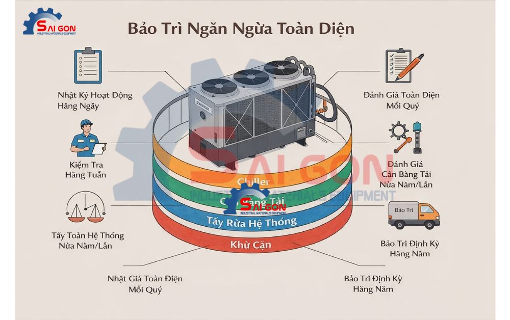 C&aacute;u cặn v&agrave; ăn m&ograve;n trong hệ thống giải nhiệt l&agrave; nguy&ecirc;n nh&acirc;n khiến chi ph&iacute; vận h&agrave;nh v&agrave; bảo tr&igrave; tăng &acirc;m thầm theo thời gian.