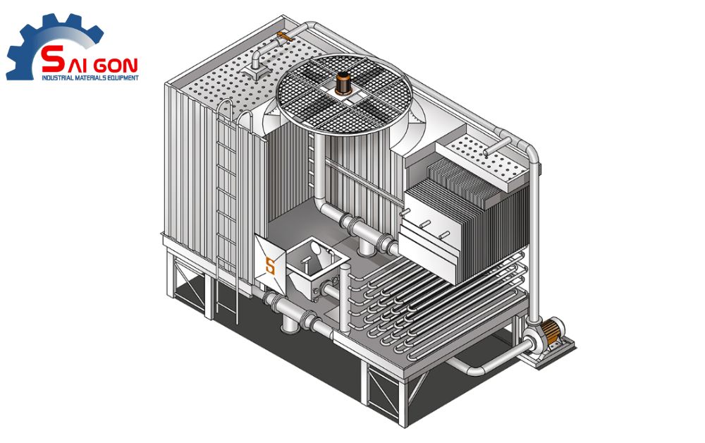Cấu tạo bên trong Tháp giải nhiệt vuông