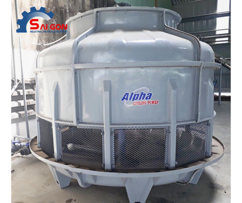 Th&aacute;p giải nhiệt 150RT sau khi ho&agrave;n th&agrave;nh lắp đặt đầu nối