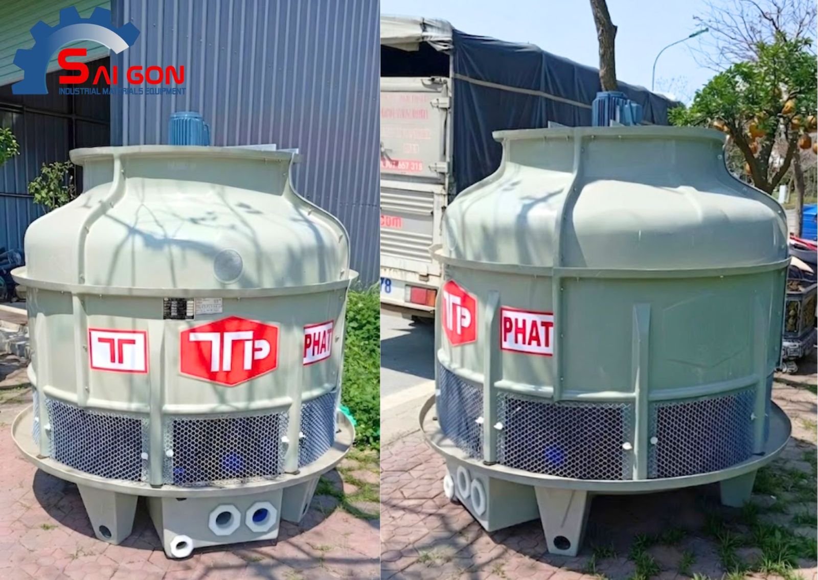 H&igrave;nh ảnh Th&aacute;p giải nhiệt Thuận Tiến Ph&aacute;t 40RT thực tế