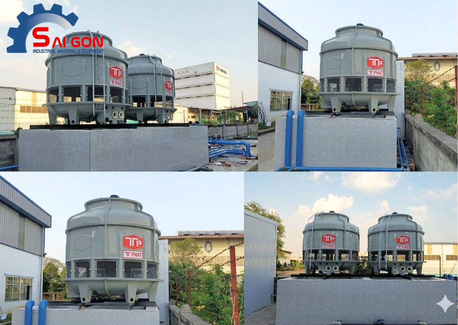 H&igrave;nh ảnh Th&aacute;p giải nhiệt Thuận Tiến Ph&aacute;t 60RT thực tế