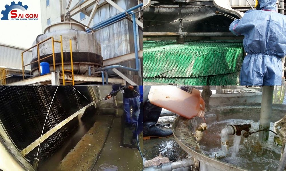 Xử lý cặn bẩn tháp giải nhiệt hiệu quả