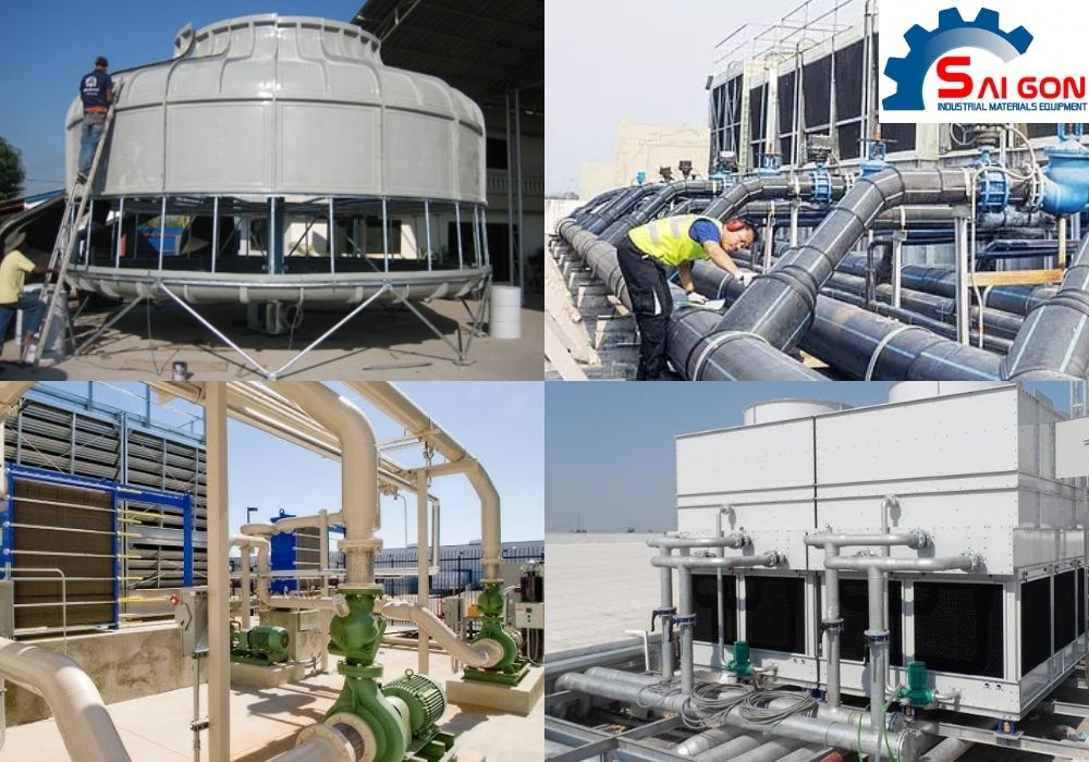 Thi công, lắp đặt tháp giải nhiệt tại Tiền Giang 