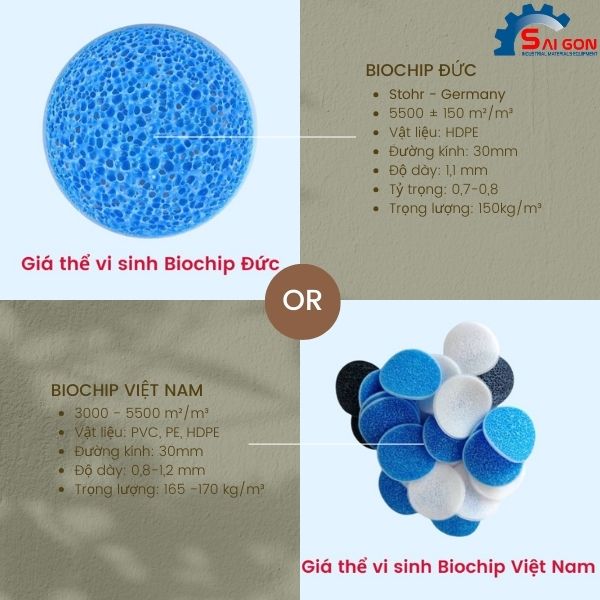 Phân biệt giá thể vi sinh Biochip Đức và Biochip Việt Nam