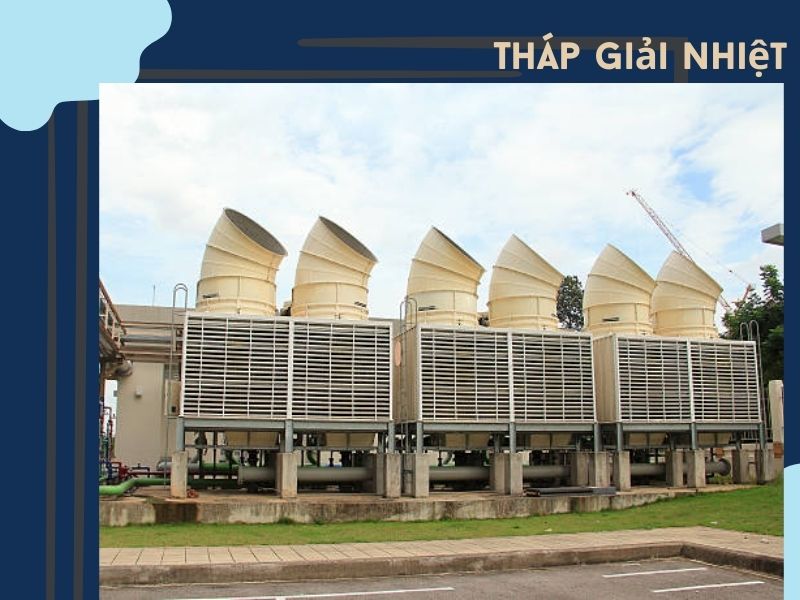 Công trình thi công lắp đặt tháp giải nhiệt công nghiệp