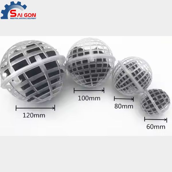 Các loại kích thước gía thể vi sinh 