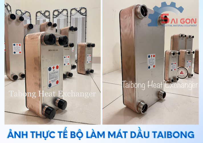 Ảnh thực tế của thiết bị giải nhiệt dầu Taibong Hàn Quốc