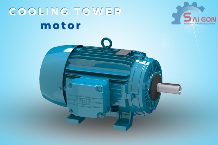 Motor có vai trò giúp cánh quạt quay để đưa không khí ra ngoài tháp