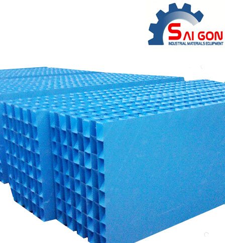 Tấm lắng lamen nhựa PVC màu xanh