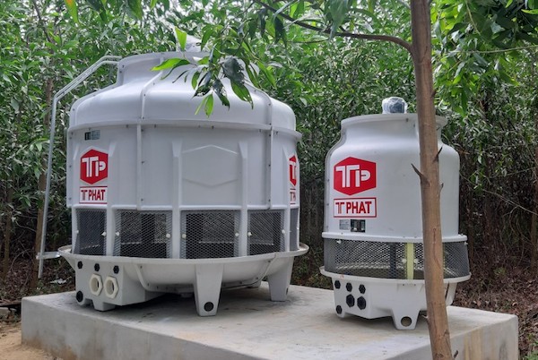 Kích thước tháp giải nhiệt Tashin 10RT