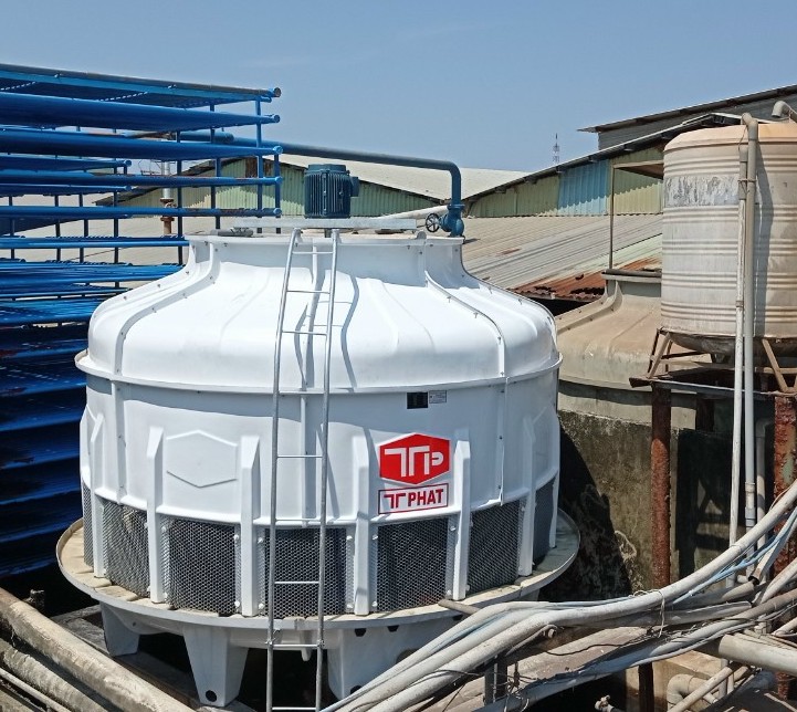 Tháp giải nhiệt nước Tashin 125RT có thể lắp đặt ở những khu vực có diện tích không quá lớn