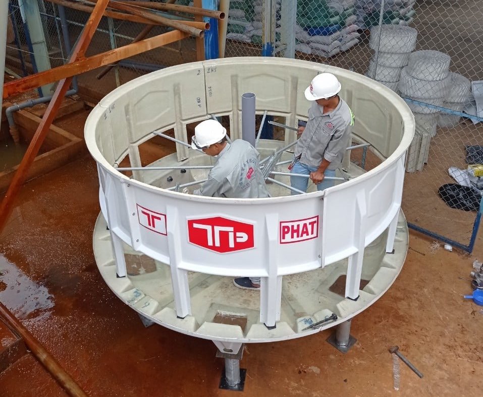 Tháp giải nhiệt Tashin 125RT được phân phối và lắp đặt bởi Thiết bị Công nghiệp Sài Gòn
