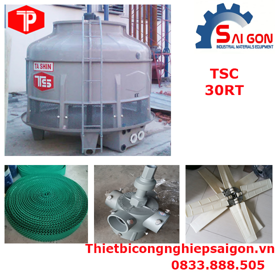 tháp giải nhiệt nước công nghiệp tashin 30RT thiết bị công nghiệp sài gòn 01
