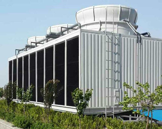 tháp giải nhiệt vuông 4 cell với hình khối vuông thiết bị công nghiệp sài gòn 01