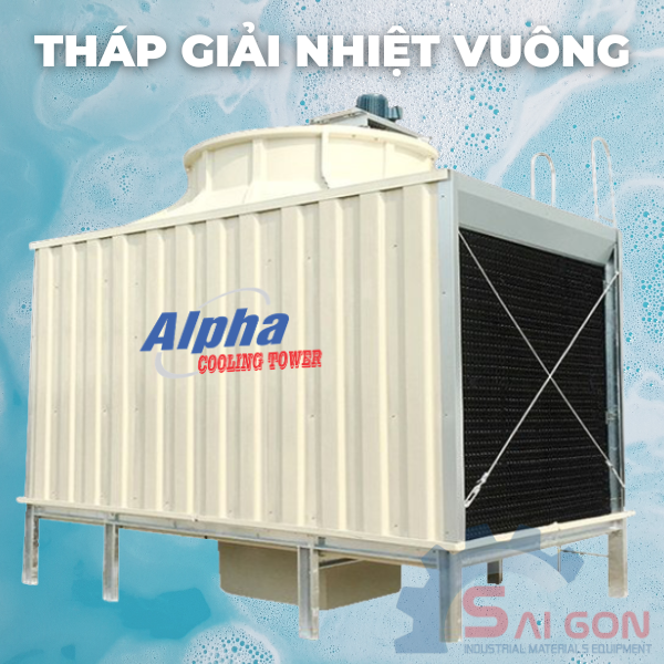 Tháp giải nhiệt vuông thường được lắp đặt cho các công trình lớn