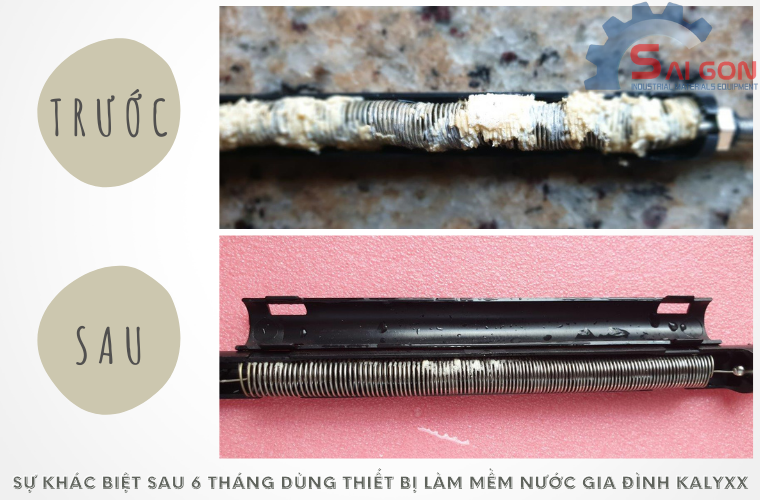 Hiệu quả sau 6 tháng sử dụng thiết bị xử lý nước cứng KalyxX