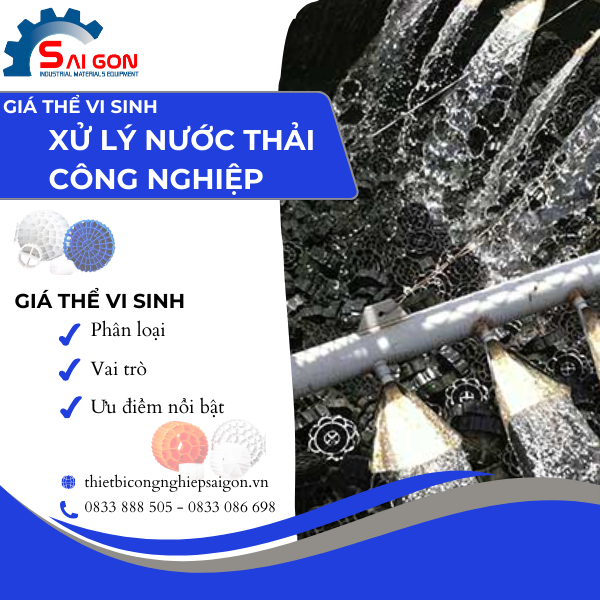 Giá thể vi sinh trong xử lý nước thải công nghiệp