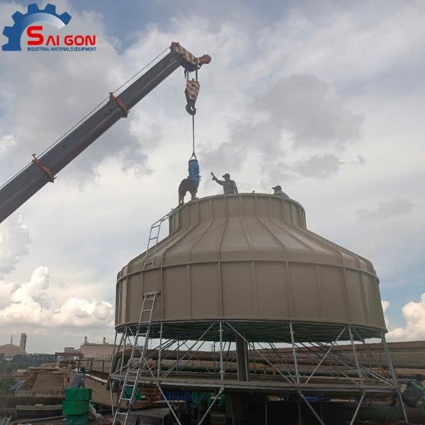 Lắp ráp tháp giải nhiệt