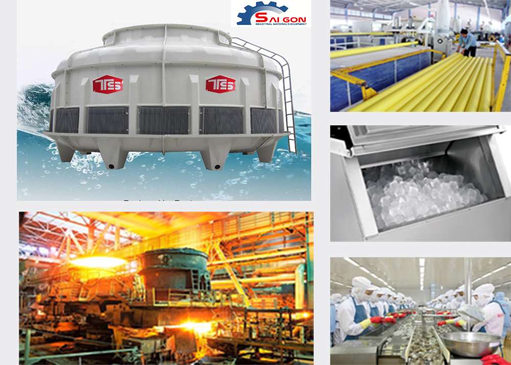 ứng dụng của tháp giải nhiệt tashin trong các ngành công nghiệp, thiết bị công nghiệp sài gòn 01