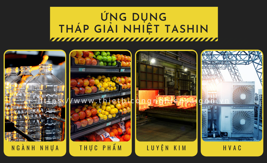 Ứng dụng của tháp giải nhiệt Tashin