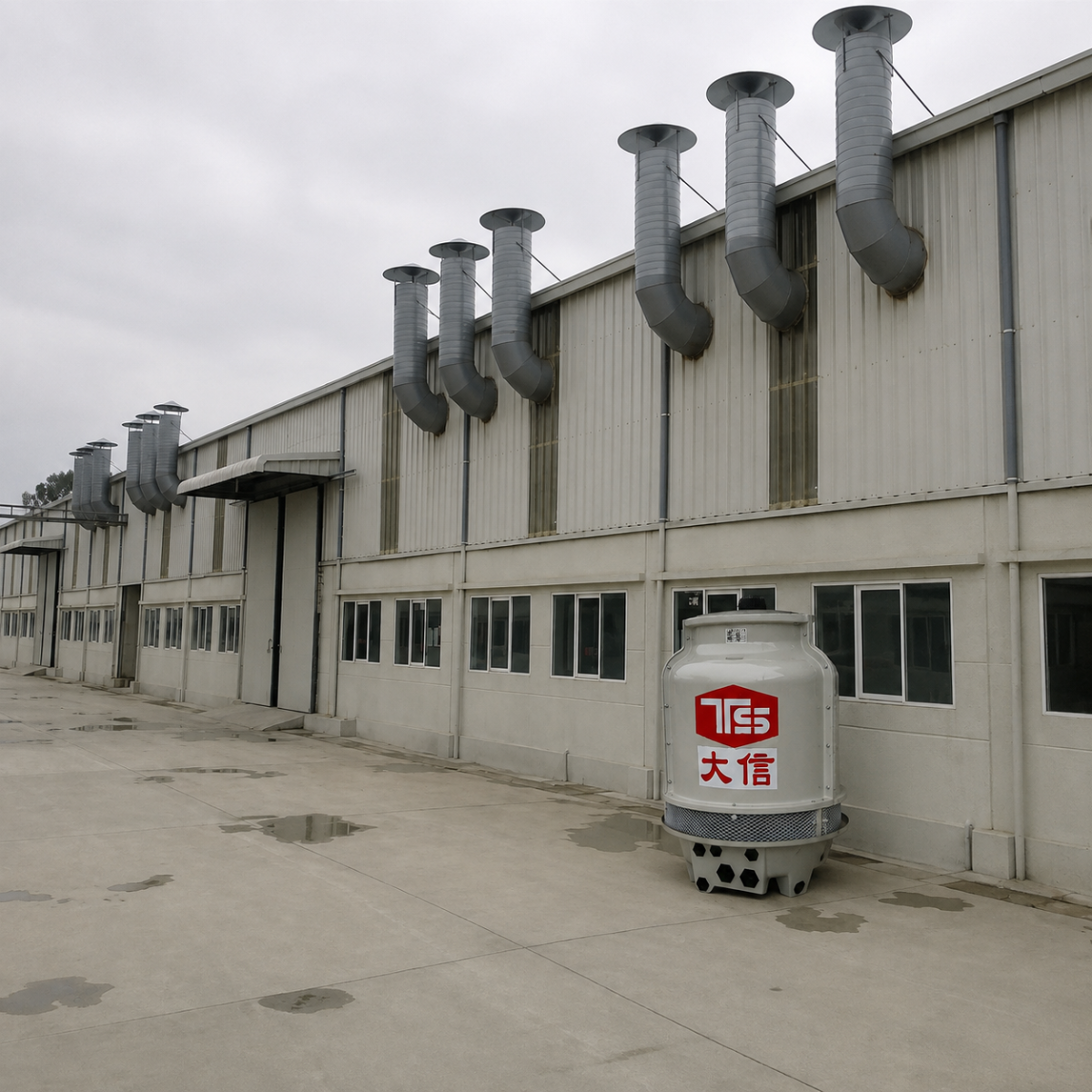 ảnh thực tế th&aacute;p giải nhiệt 15rt tashin