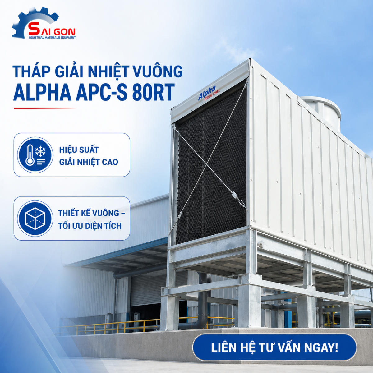 Th&aacute;p giải nhiệt vu&ocirc;ng alpha apc-s 80rt