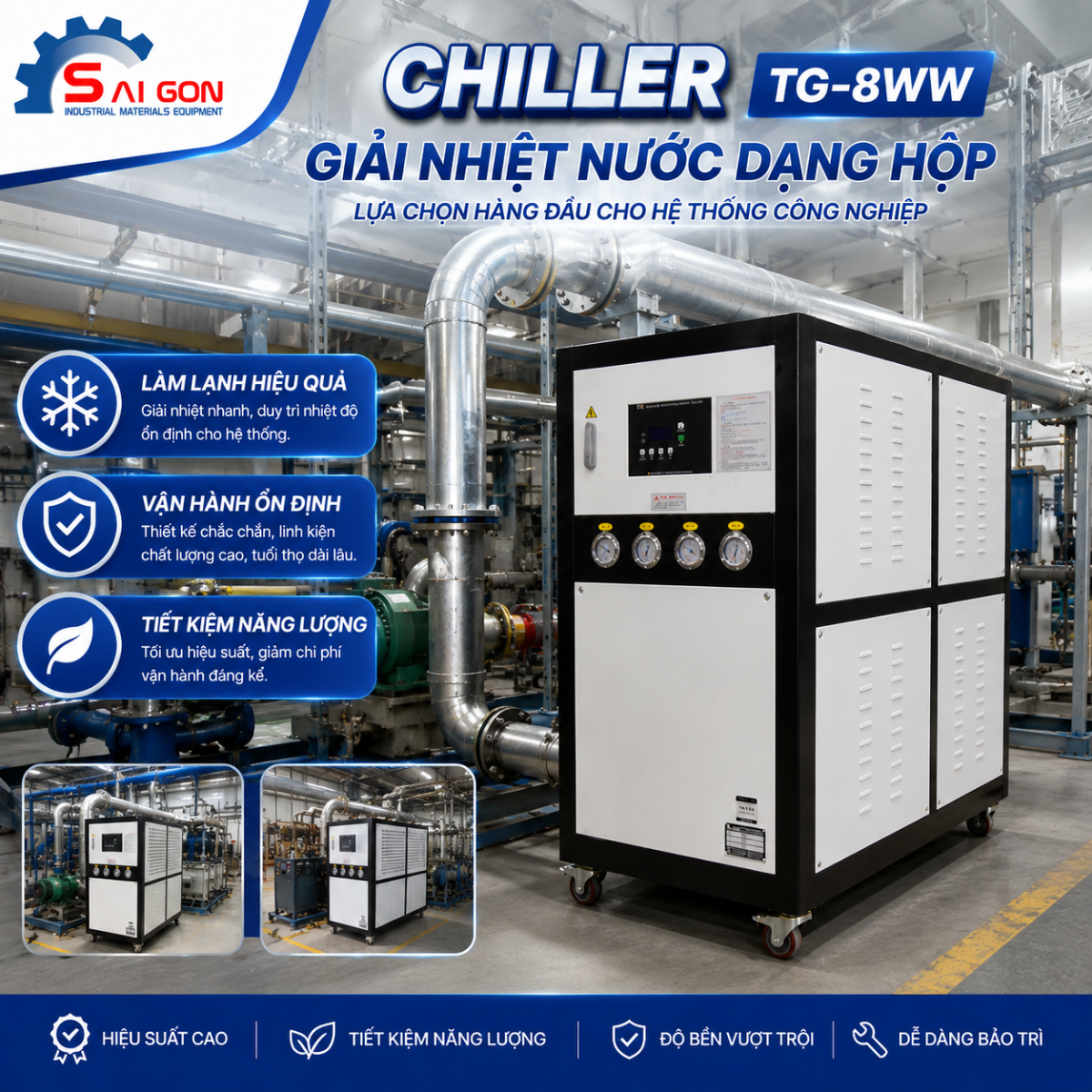 Ảnh thực tế chiller TG 8WW